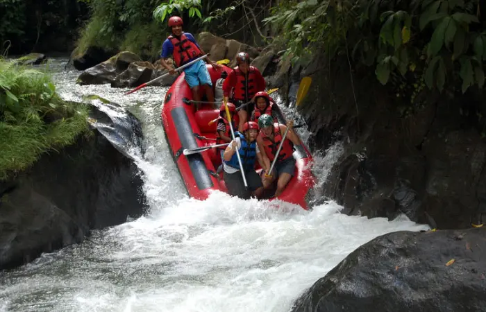 ayung rafting exciting rapids