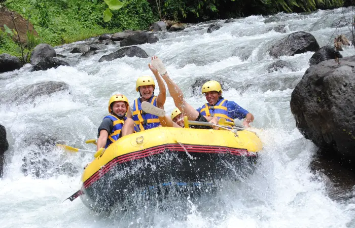 exciting rapids telaga waja river